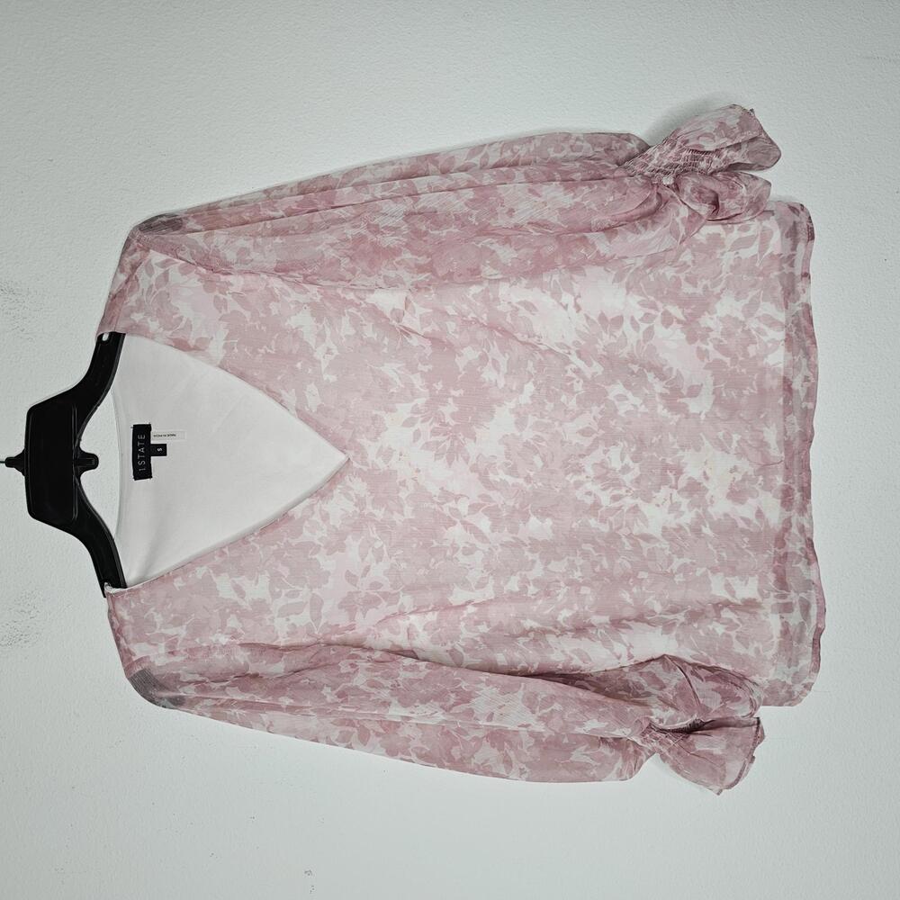 NWOT 1. State Women's Pink Floral Blouse Size Small